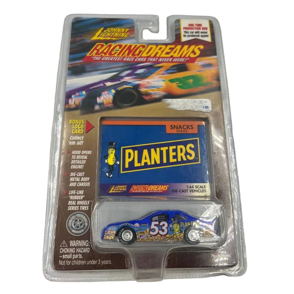 Nascar Planters Johnny Lightning #53 NEW Snack Series 1:64 Scale Die Cast Car
